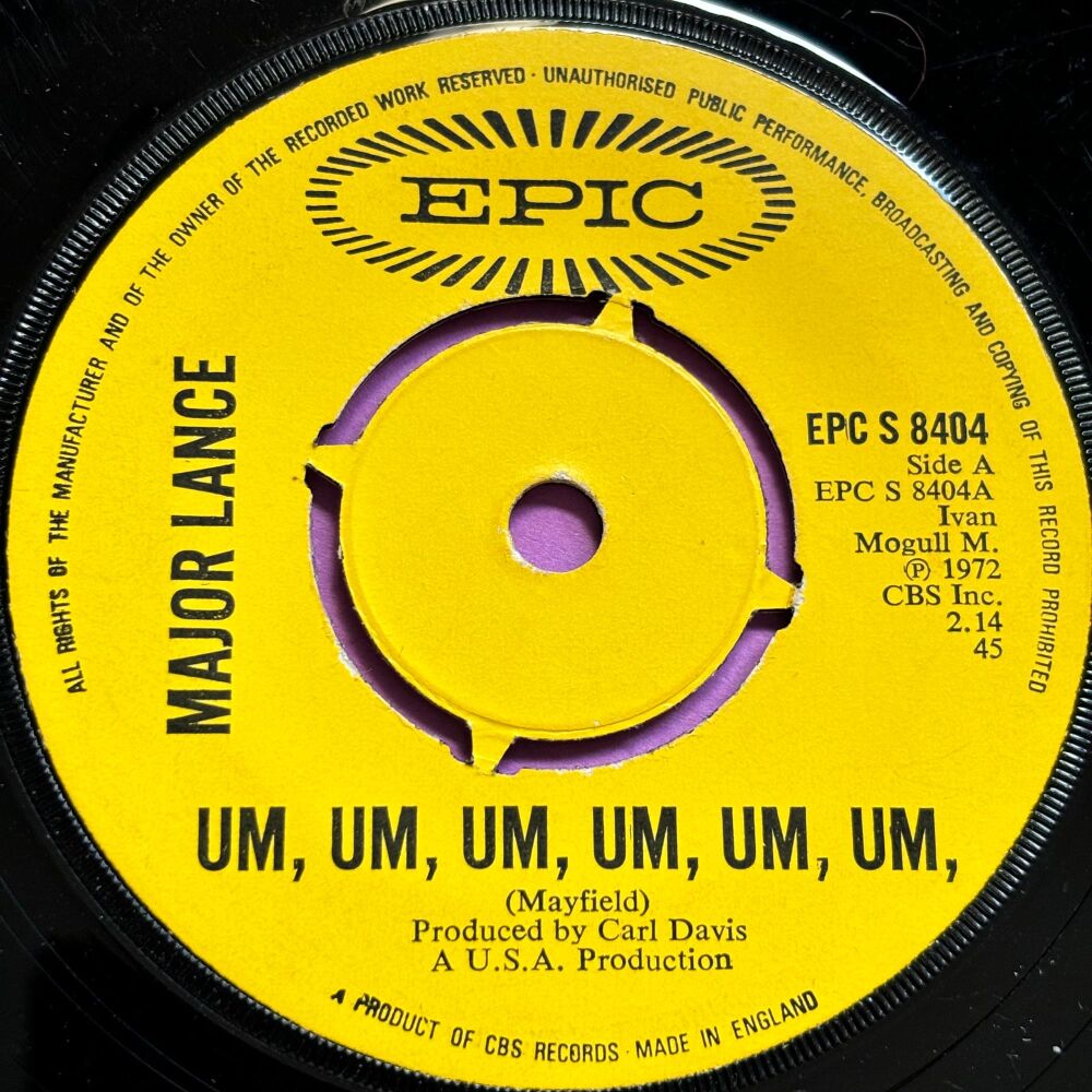 Major Lance-Um, um, um, um, um, -UK Epic E+