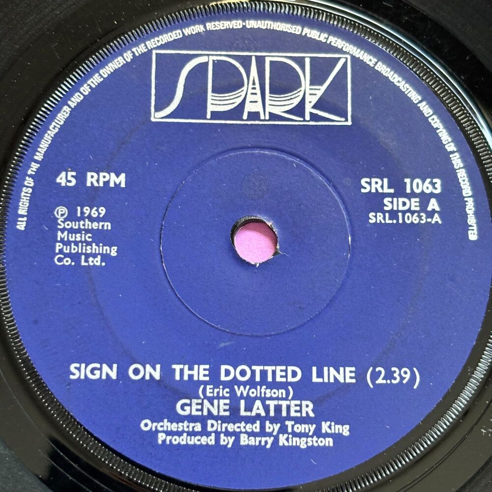 Gene Latter-Sign on the dotted line-UK Spark E+