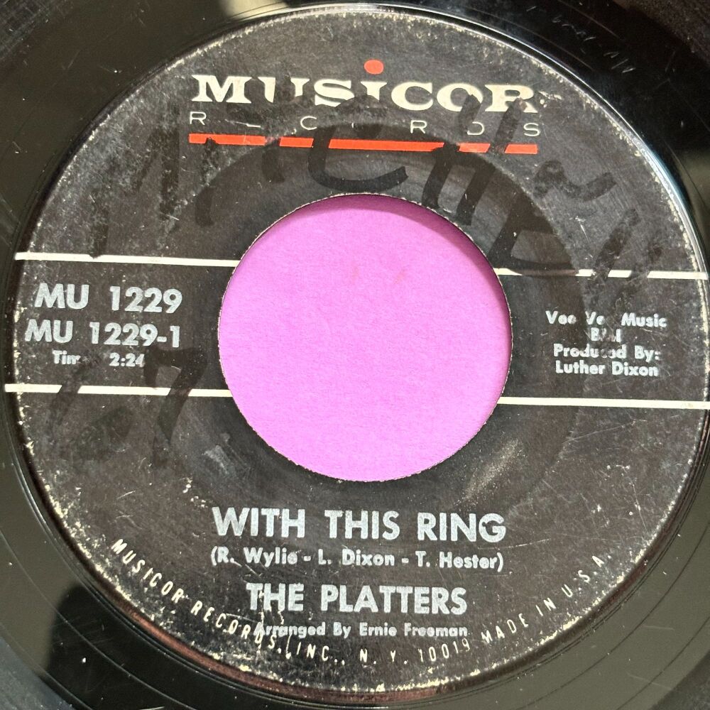 Platters-With this ring-Musicor wol vg+