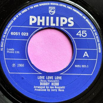 Bobby Hebb-Love, love, love-UK Philips E+