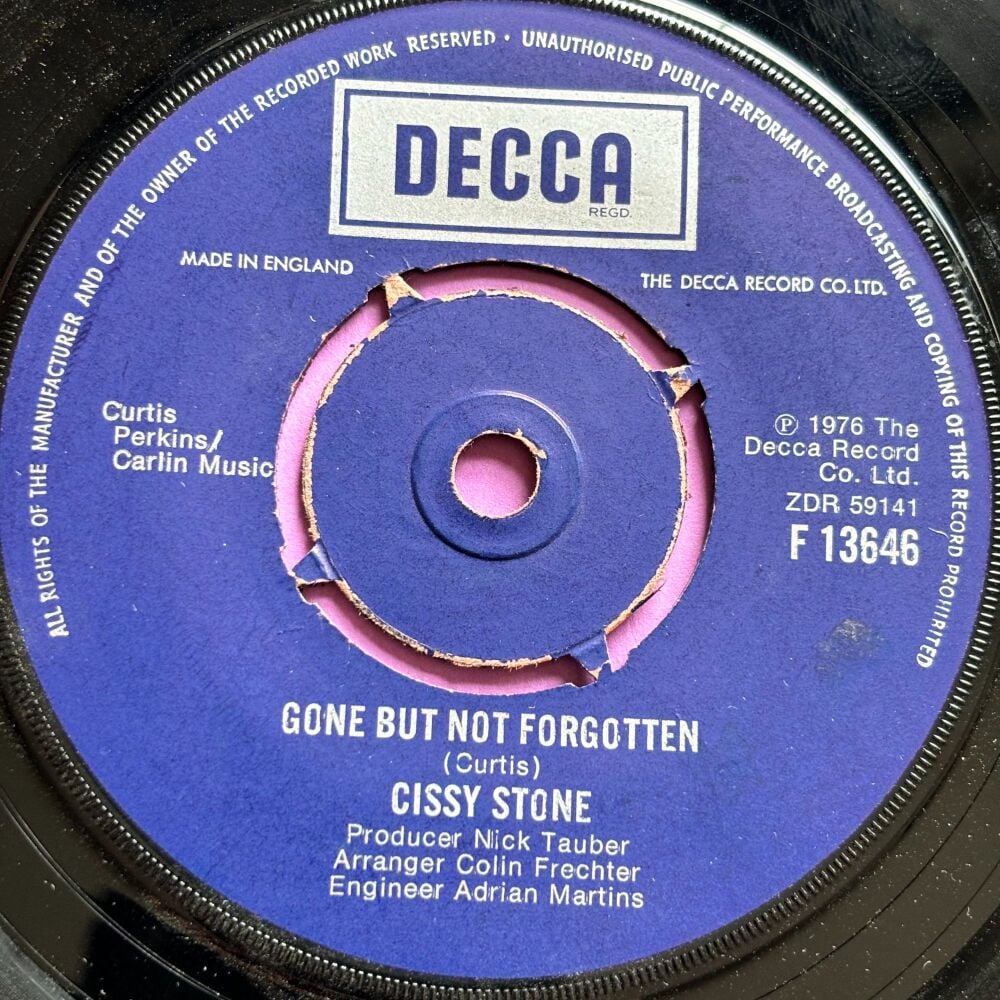 Cissy Stone-Gone but not forgotten-UK Decca E+