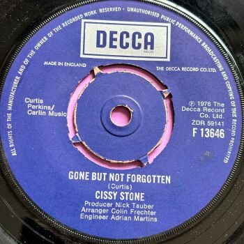 Cissy Stone-Gone but not forgotten-UK Decca E+