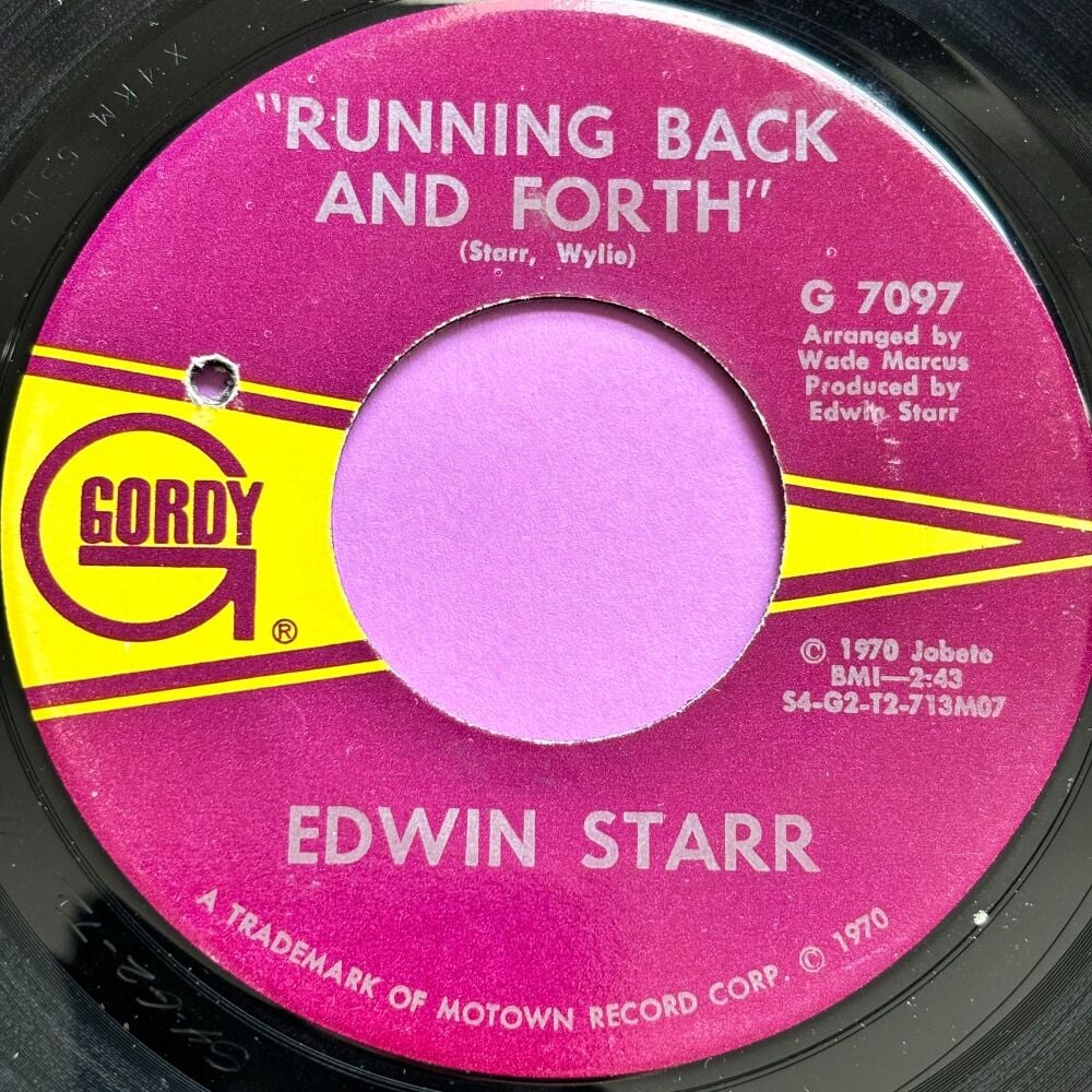 Edwin Starr-Running back and forth/ Time-Gordy E+