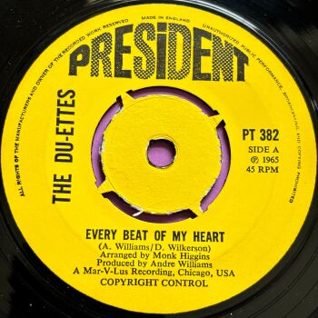 Due-Ettes-Every beat of my heart-UK President E+