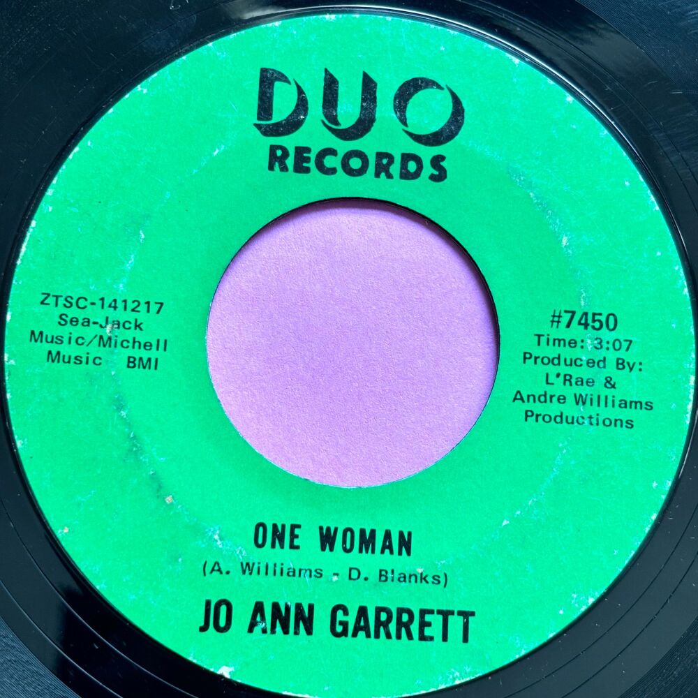 Jo Ann Garrett-One woman-Duo vg+