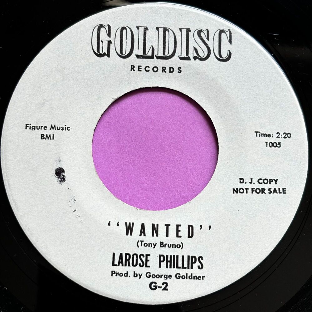 Larose Phillips-Wanted-Goldisc WD E+