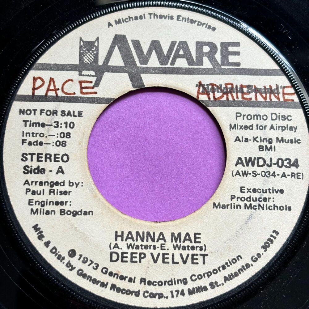 Deep Velvet-Hanna Mae-Aware WD wol vg+
