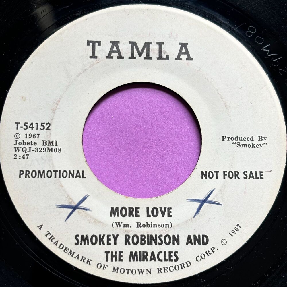 Miracles-More love-Tamla WD wol E