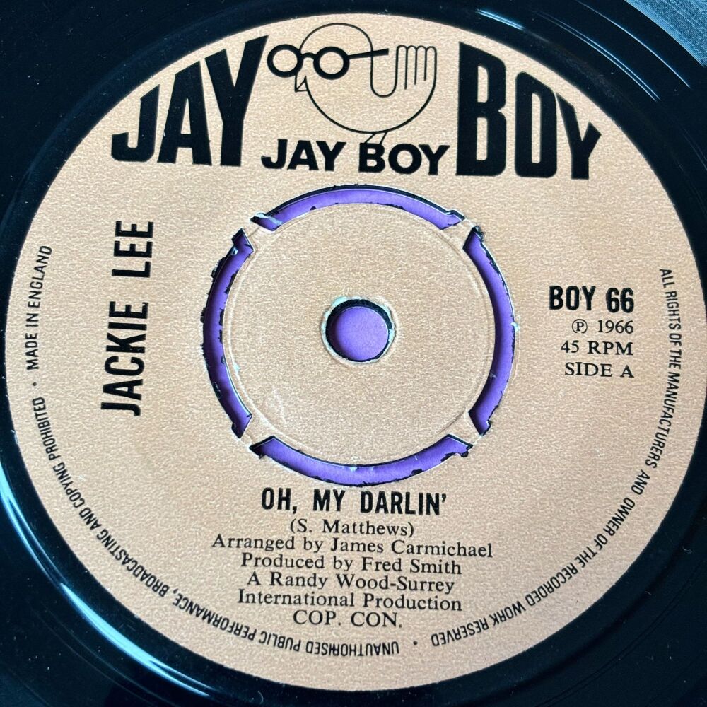 Jackie Lee-Oh my darling-UK Jay Boy E+
