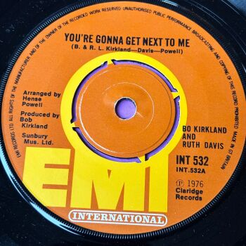 Bo Kirkland and Ruth Davis-You're gonna next to me-UK EMI E+
