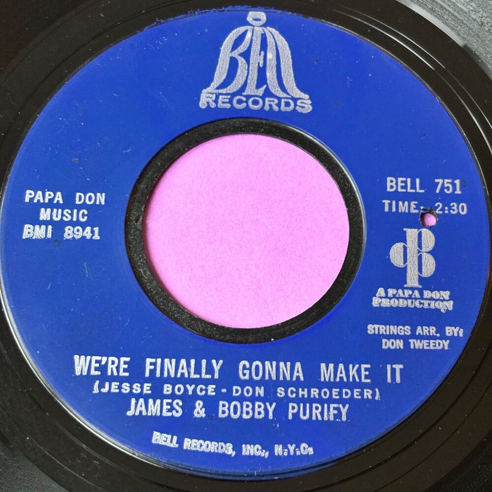 James & Bobby Purify-We're finally gonna make it/ Untie me-Bell E+