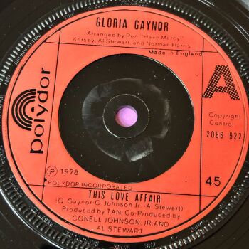 Gloria Gaynor-This love affair-UK Polydor E+