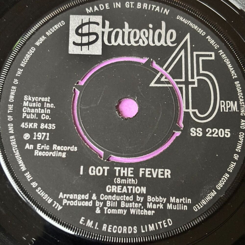 Creation-I got the fever-UK Stateside E+