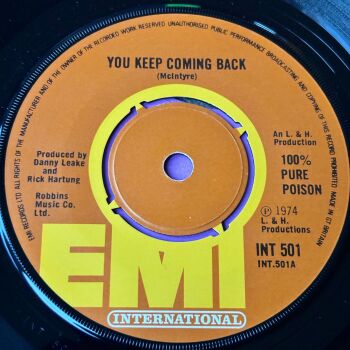 100% Pure Poison-You keep coming back-UK EMI M-
