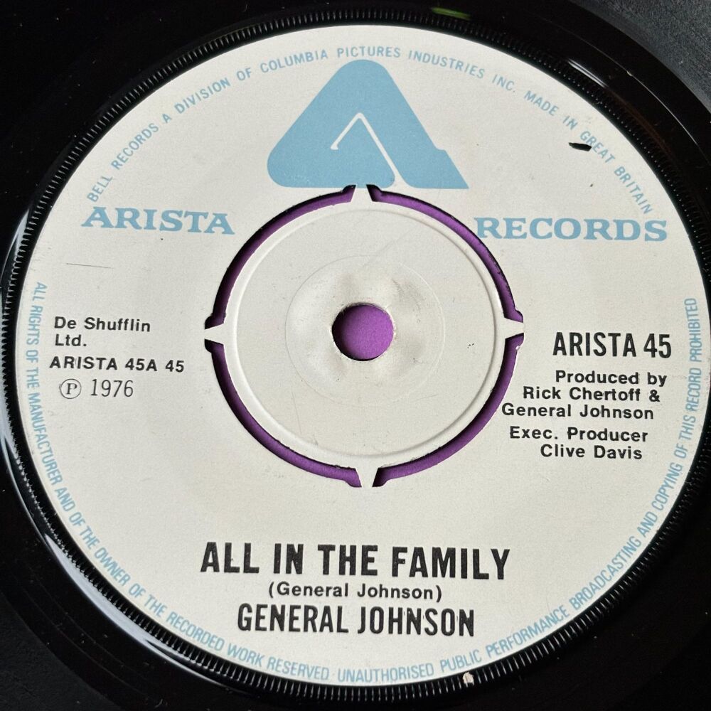 General Johnson-All in the family-UK Arista E+