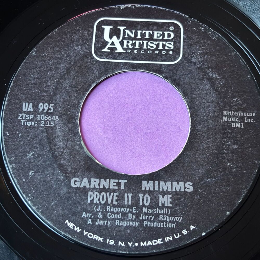Garnet Mimms-Prove it to me-UA E+