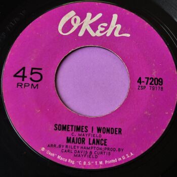 Major Lance-Sometimes I wonder-Okeh E+