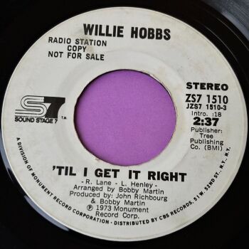 Willie Hobbs-'Til I get it right-SS7 WD vg+
