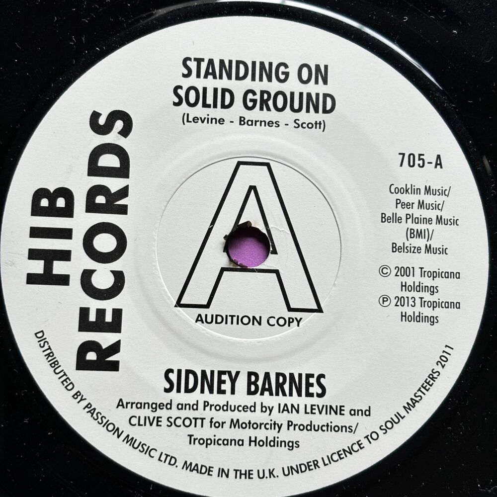 Sidney Barnes-Standing on solid ground-Hib R E+