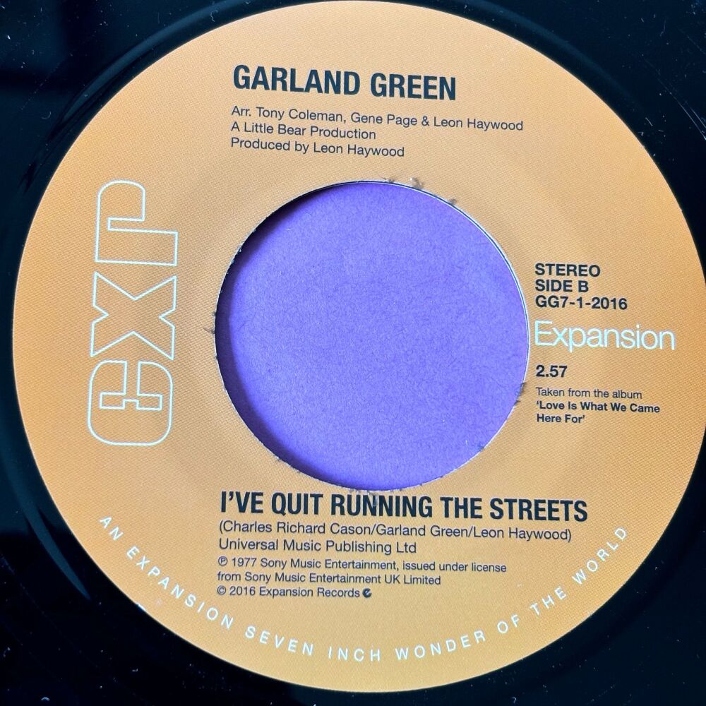 Garland Green-I've quit running the streets-Expansion E+