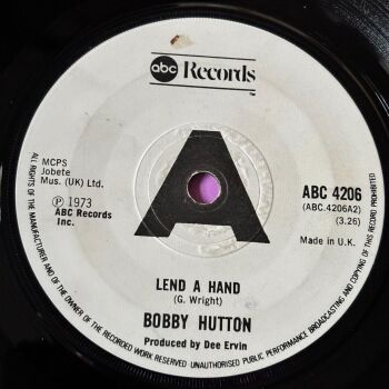 Bobby Hutton-Lend a hand/ Willie Hutch-Love runs out-UK ABC E+