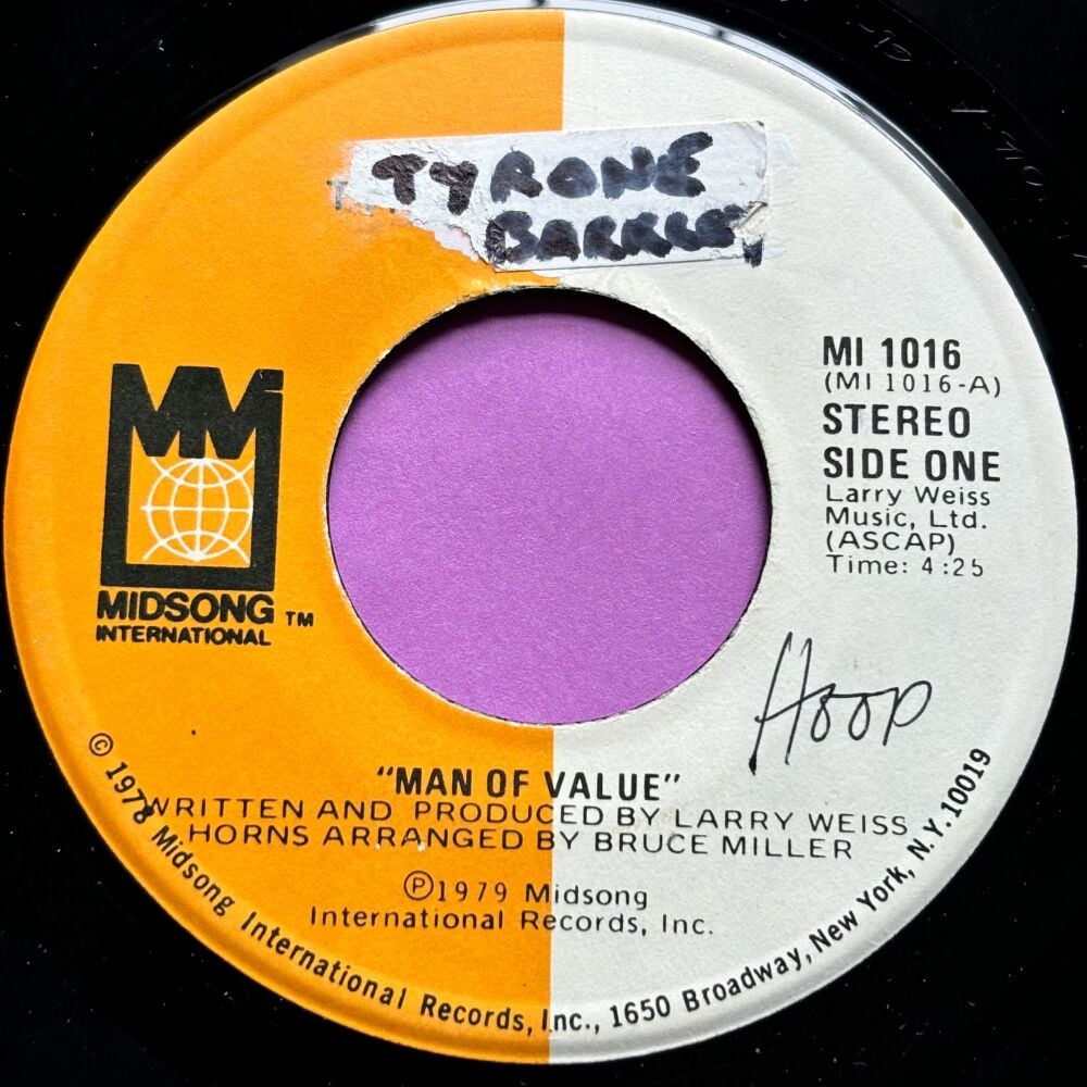 Tyrone Barkley-Man of value-Midsong stkr E+