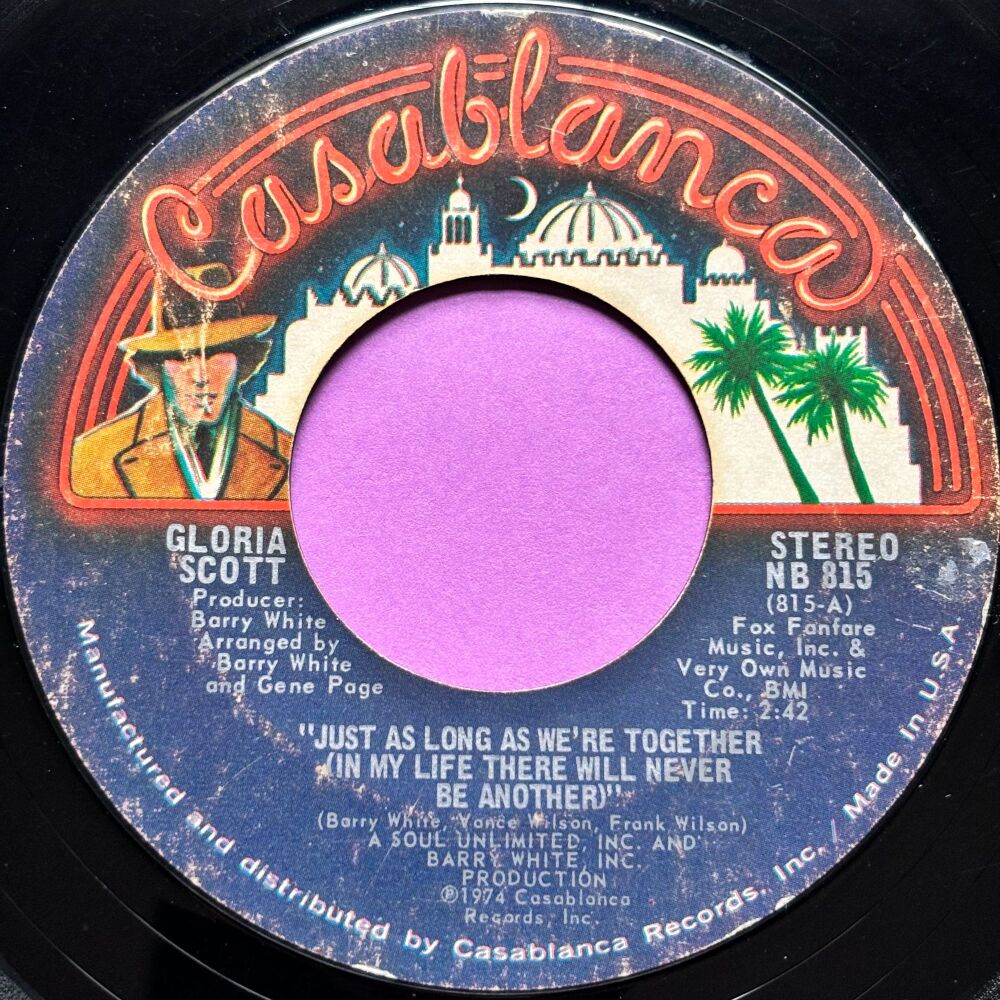 Gloria Scott-Just as long as we're together-Casablanca E