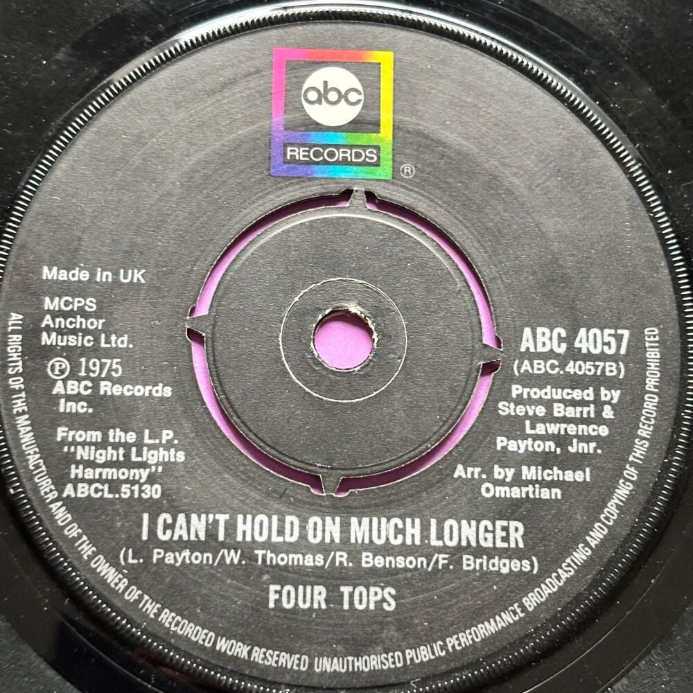 Four Tops-I can't hold on much longer-UK ABC E+