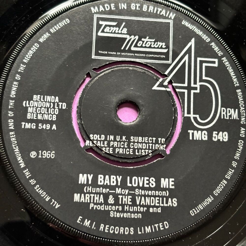 Martha Reeves-My baby loves me-TMG 549 E+