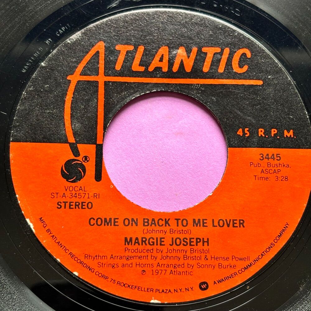 Margie Joseph-Come on back to me lover-Atlantic E+