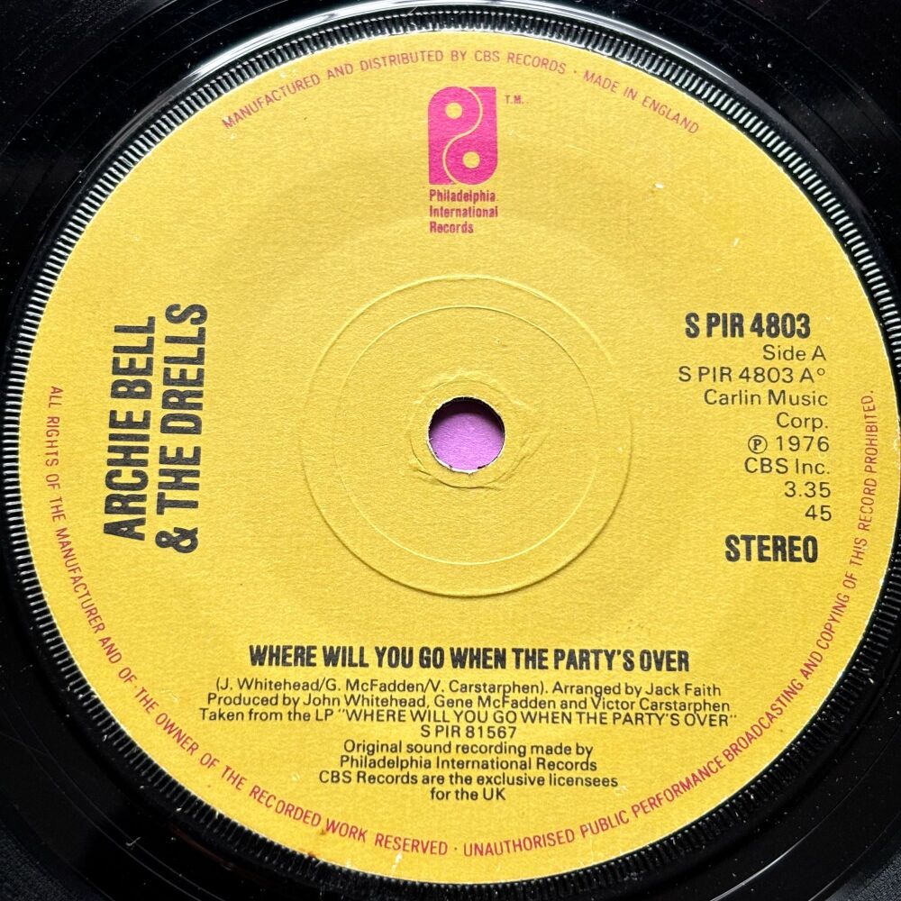 Archie Bell-Where will you go when the party is over-PIR E+