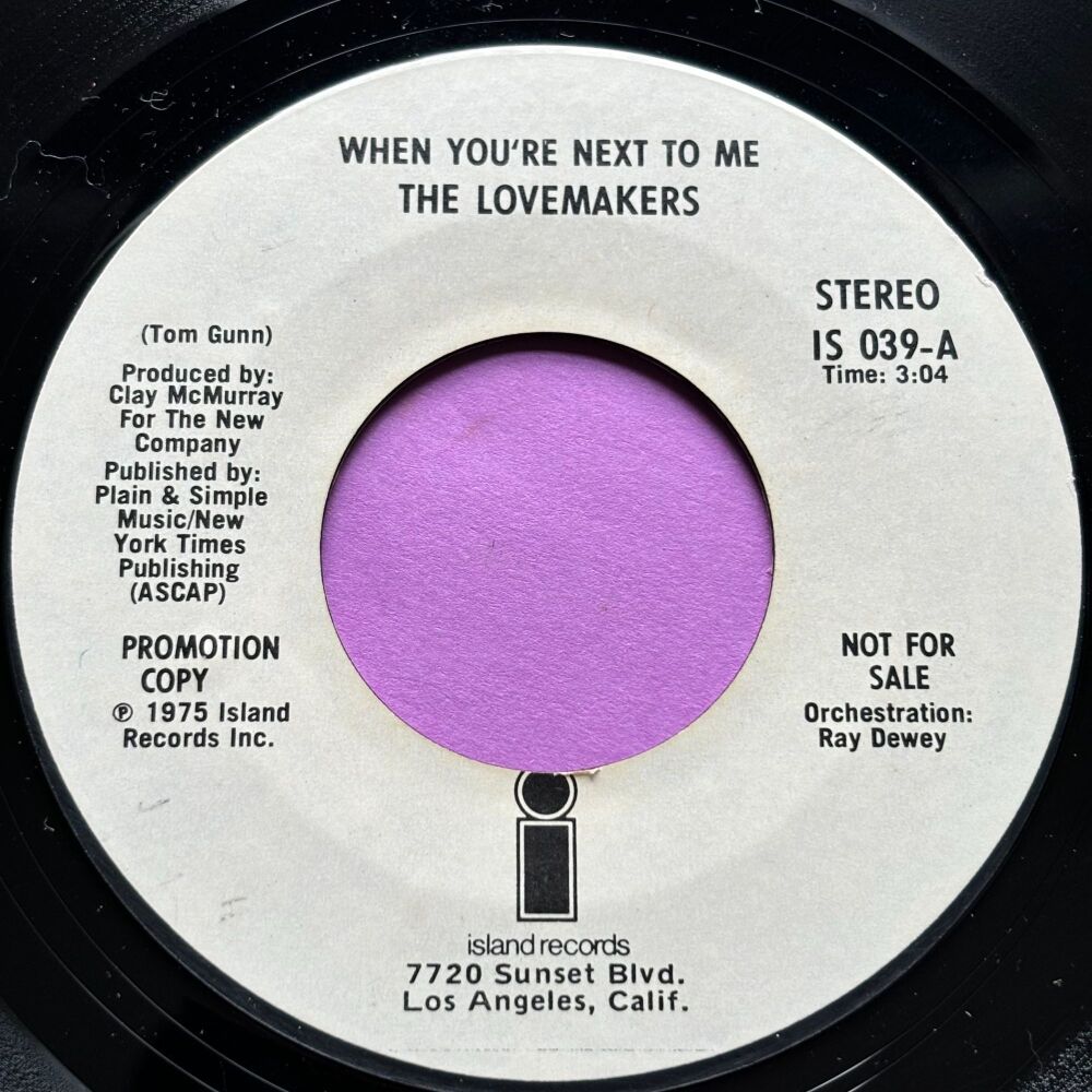 Lovemakers-When you're next to me-Island WD E+