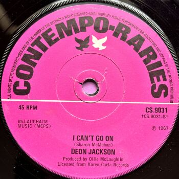 Deon Jackson-I can't go on-UK Contempo E+