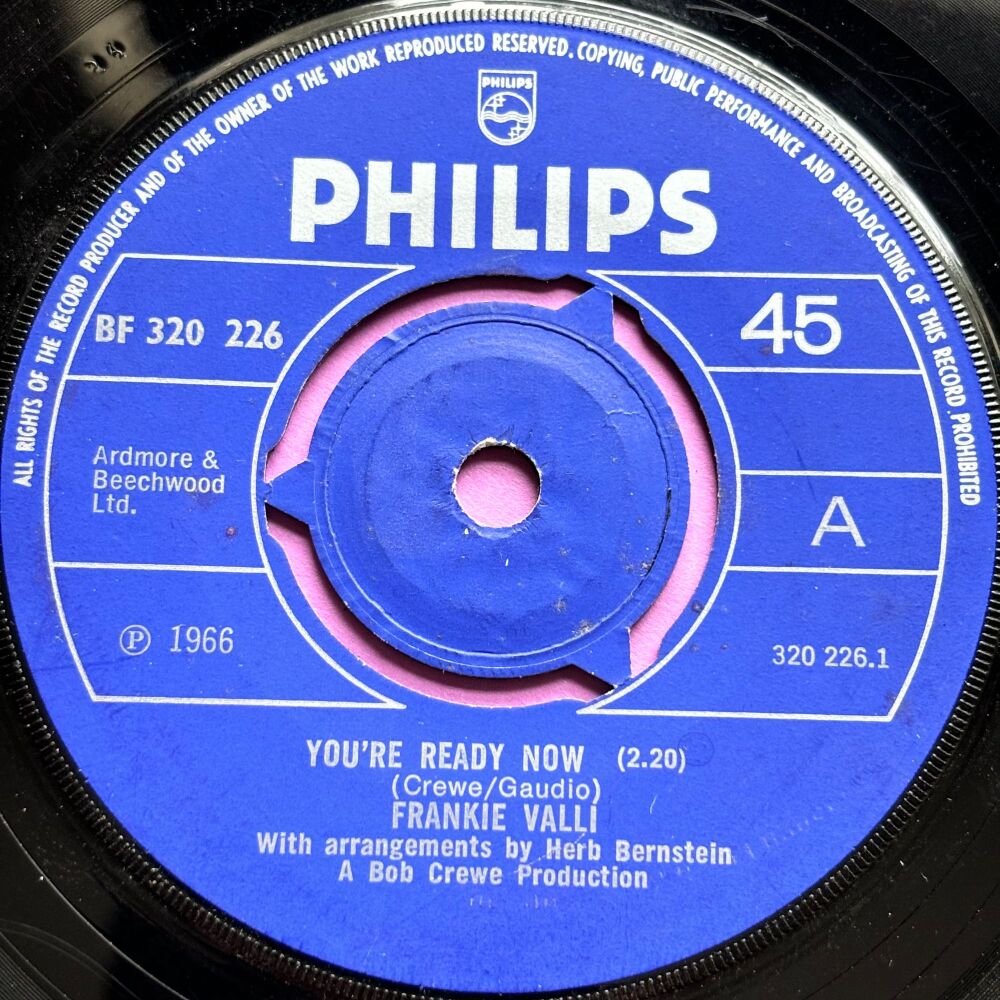 Frankie Valli-You're ready now-UK Philips E+