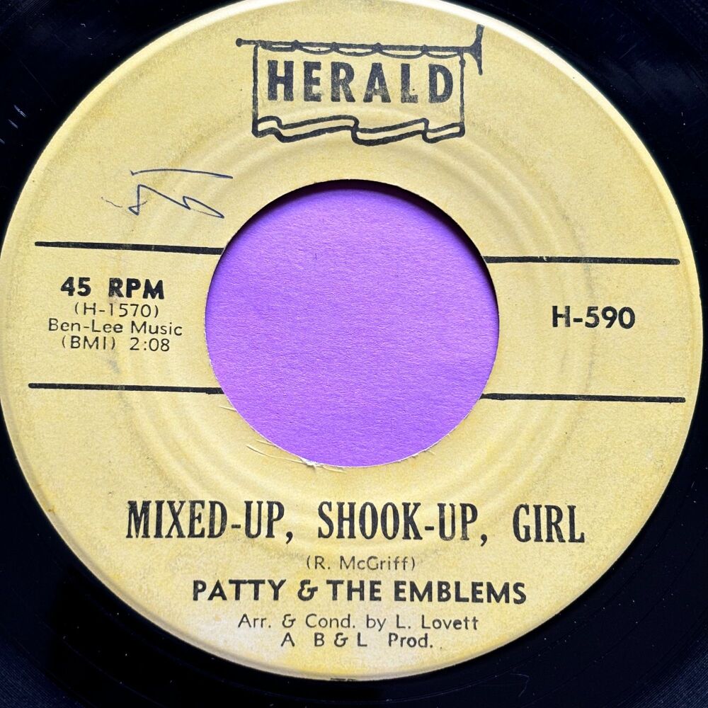 Patty & The Emblems-Mixed up shook up girl-Herald vg+