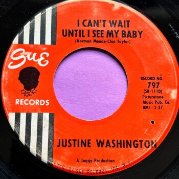 Justine Washington-I can't wait until I see my baby-Sue vg+