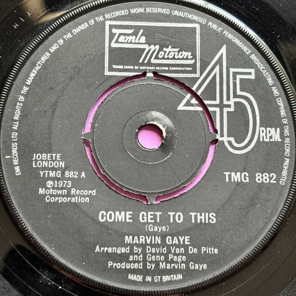 Marvin Gaye-Come get to this-TMG 882 E+