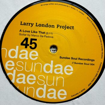 Larry London Project-A love like that-Sundae 12" Single E+