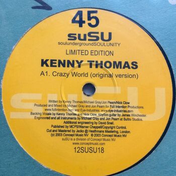Kenny Thomas-Crazy world-SUSU 12" Single E+