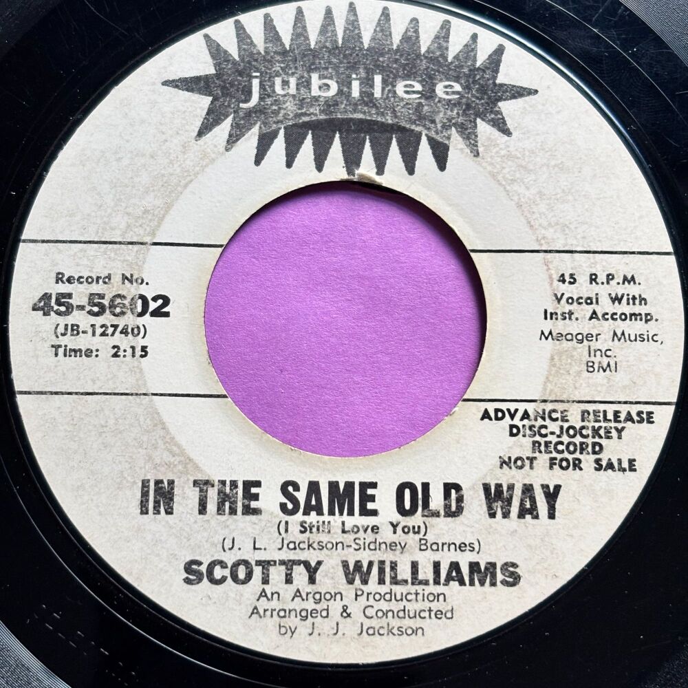 Scotty Williams-In the same old way-Jubilee WD vg+