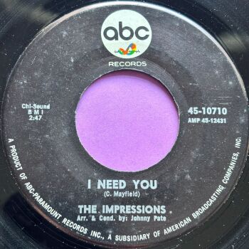 Impressions-I need you-ABC E+