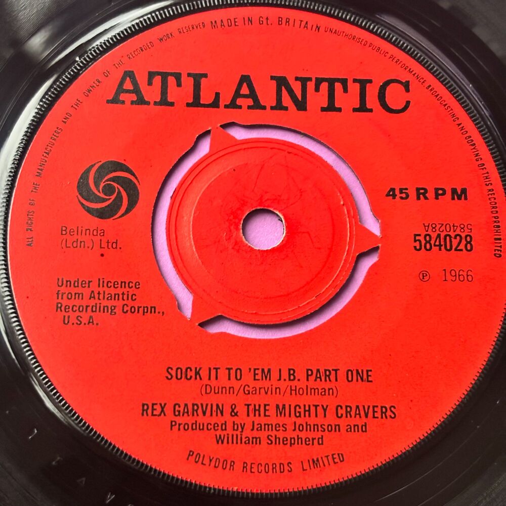 Rex Garvin-Sock it to 'em J.B-UK Atlantic E+