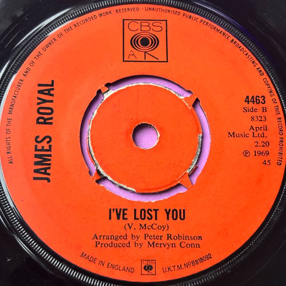 James Royal-I've lost you-UK CBS E+