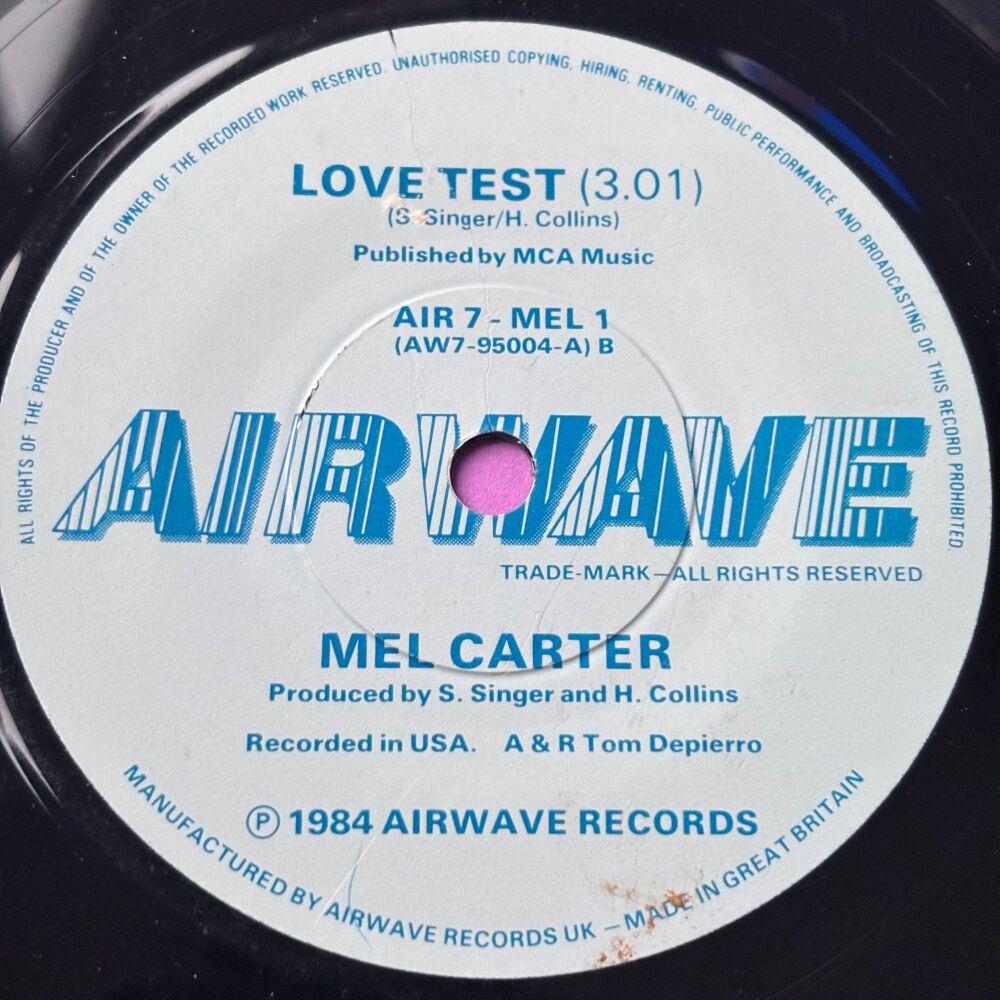 Mel Carter-Love test-UK Airwave E+