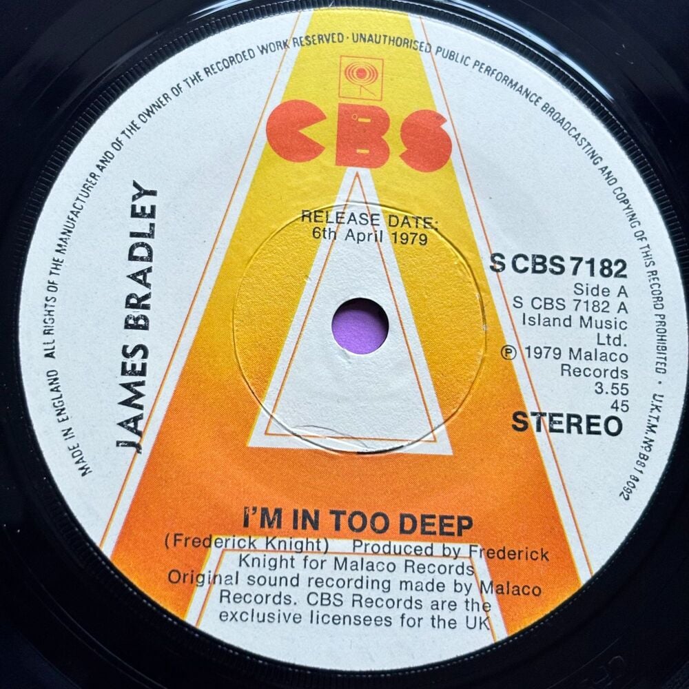 James Bradley-I'm in too deep-UK CBS Demo E+
