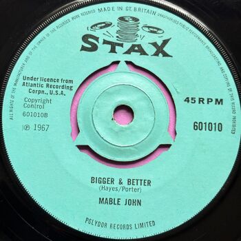 Mable John-Bigger & Better-UK Stax E