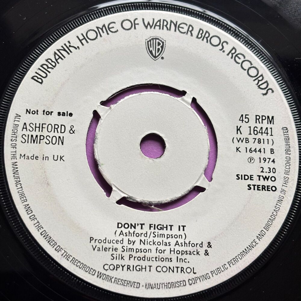Ashford & Simpson-Don't fight it/ Mainline-UK WB Demo E+
