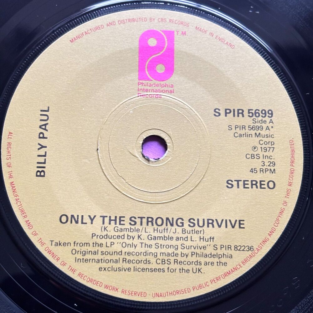 Billy Paul-Only the strong survive-UK PIR E+
