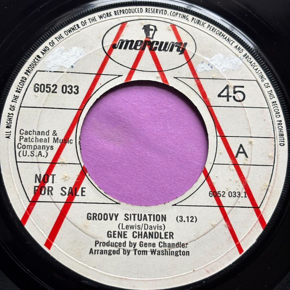 Gene Chandler-Groovy Situation/ Not the marrying kind-UK Mercury Demo wol E