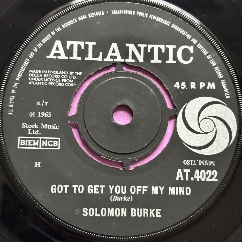Solomon Burke-Got to get you off my mind-UK Atlantic E+
